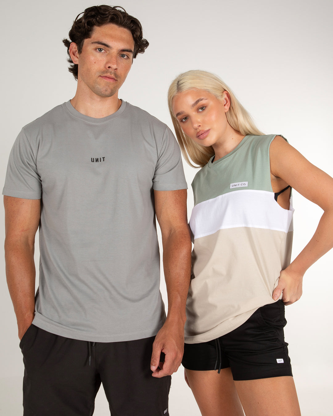 Coco Muscle Tee Green Cement