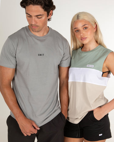 Coco Muscle Tee Green Cement