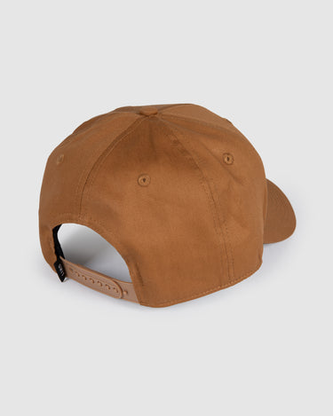 Mack Curve Peak Snapback Cap Brown