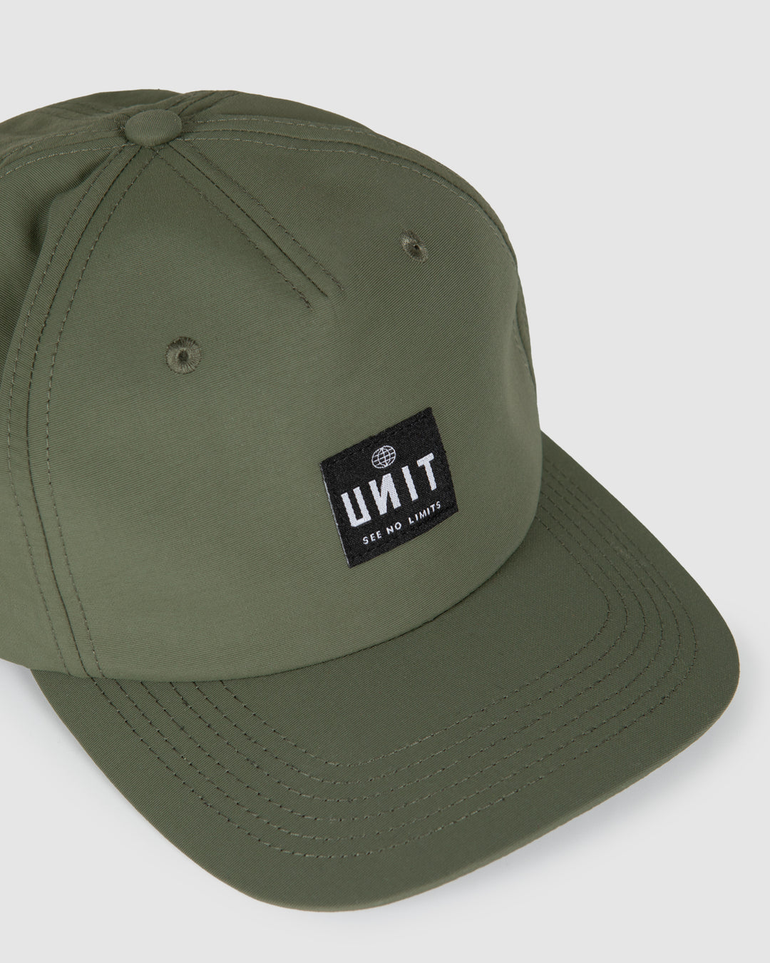 UNIT Level Men's Flat Peak Unstructured Strapback Cap