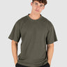 mens Heavy Oversized Tee military