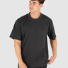 mens Heavy Oversized Tee washed black