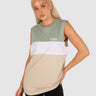 Coco Muscle Tee Green Cement
