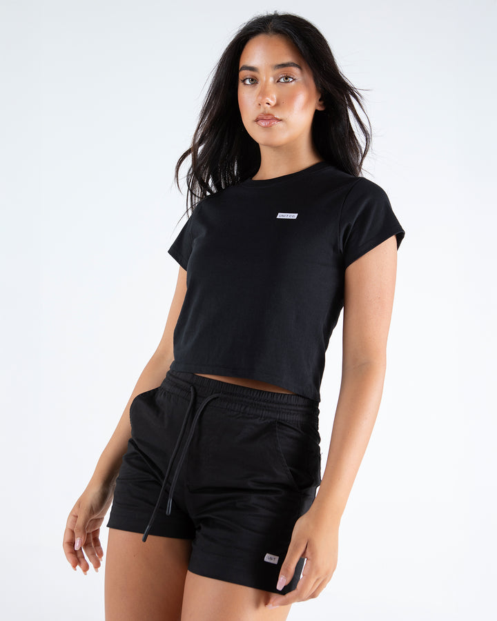 Recap Baby Tee Black