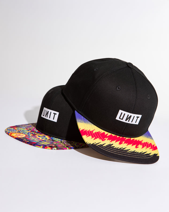 UNIT Electric Youth Flat Peak Snapback Cap