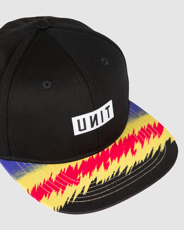 UNIT Electric Youth Flat Peak Snapback Cap