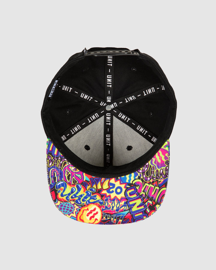UNIT Fizzle Youth Flat Peak Snapback Cap