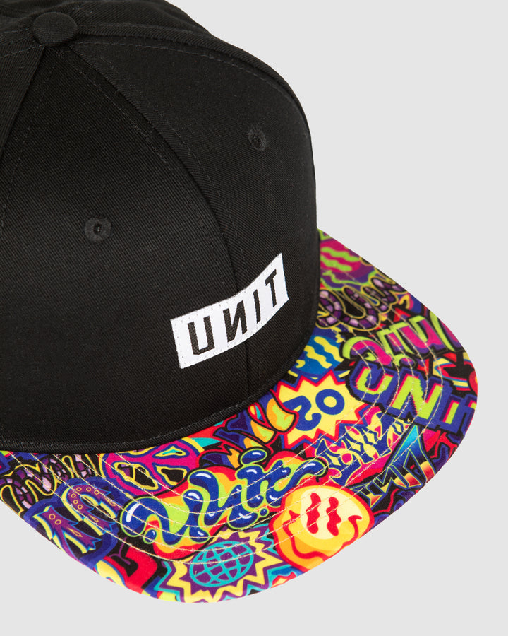 UNIT Fizzle Youth Flat Peak Snapback Cap