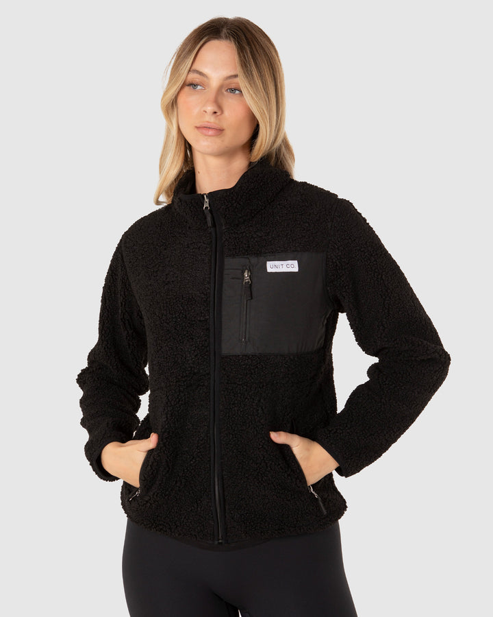 UNIT Expedition Ladies Half Pile Zip Thru Jacket