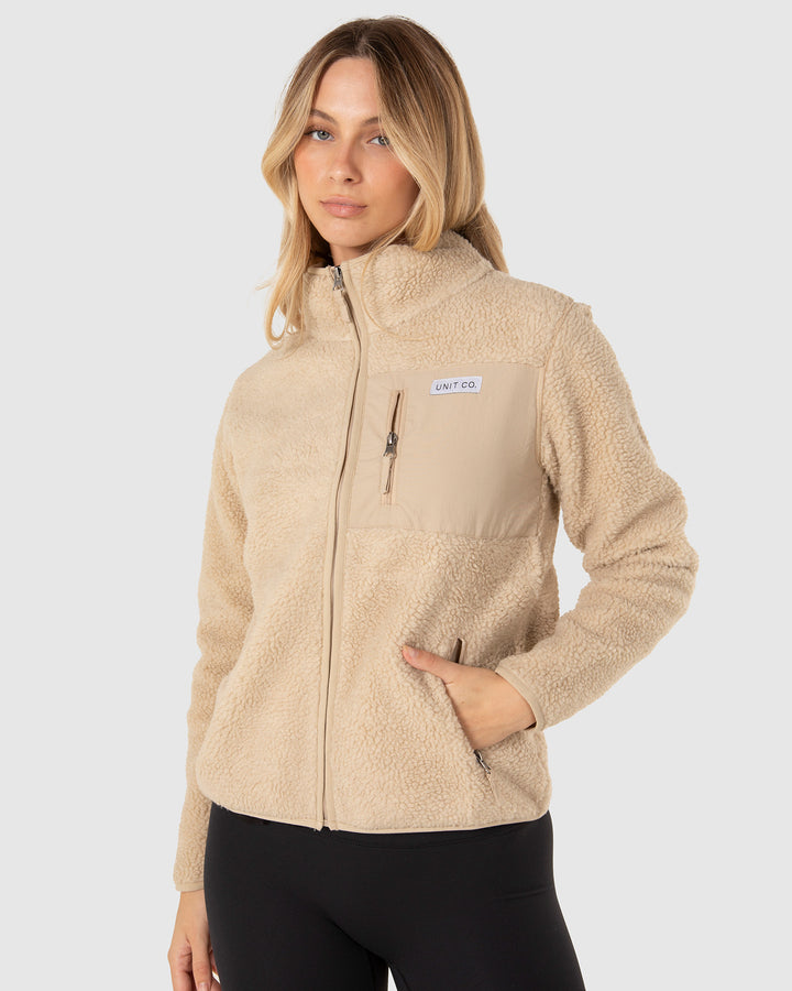 UNIT Expedition Ladies Half Pile Zip Thru Jacket