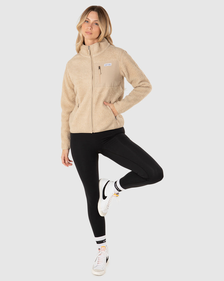 UNIT Expedition Ladies Half Pile Zip Thru Jacket