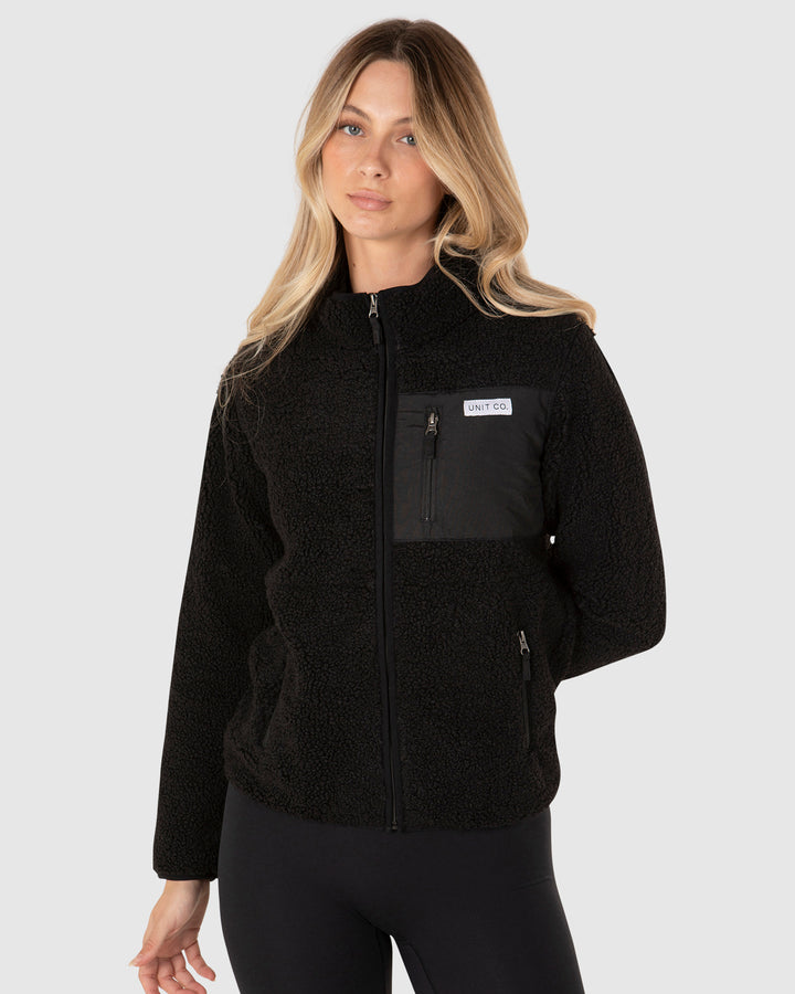 UNIT Expedition Ladies Half Pile Zip Thru Jacket