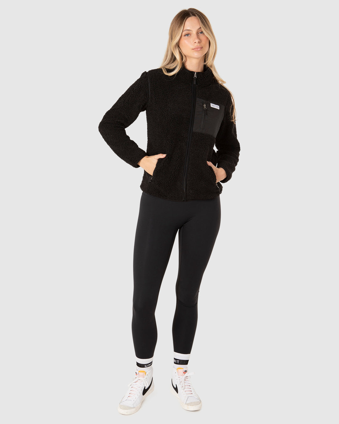 UNIT Expedition Ladies Half Pile Zip Thru Jacket