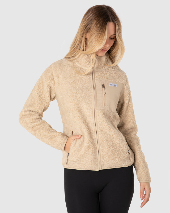 UNIT Expedition Ladies Half Pile Zip Thru Jacket