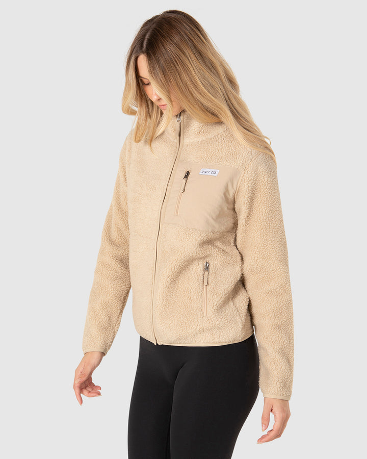 UNIT Expedition Ladies Half Pile Zip Thru Jacket