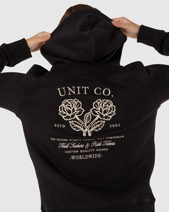 UNIT Rosette Ladies Pullover Hoodie