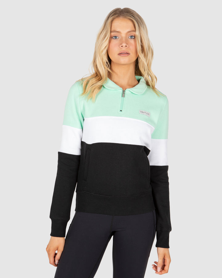 UNIT Coco Ladies Pullover Half Zip Sweater