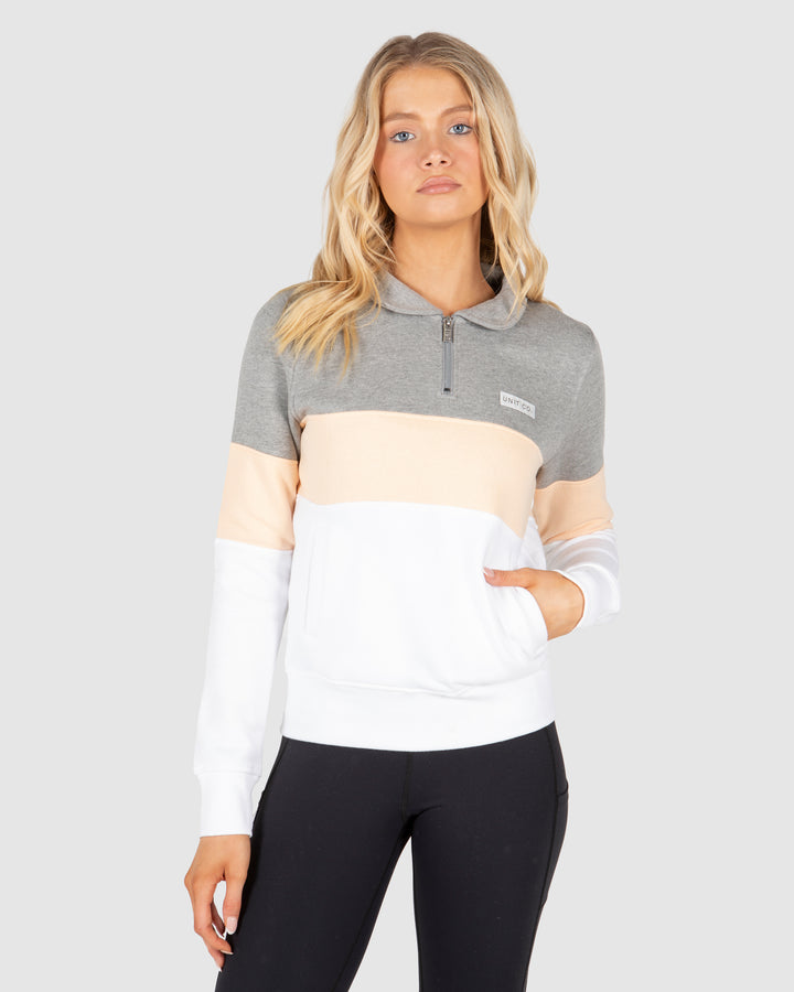 UNIT Coco Ladies Pullover Half Zip Sweater