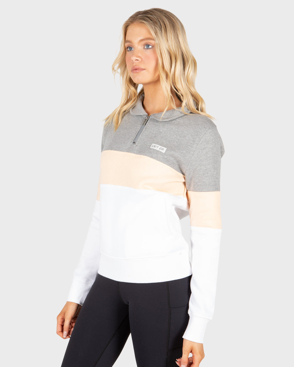 Coco Half Zip Sweater Peach