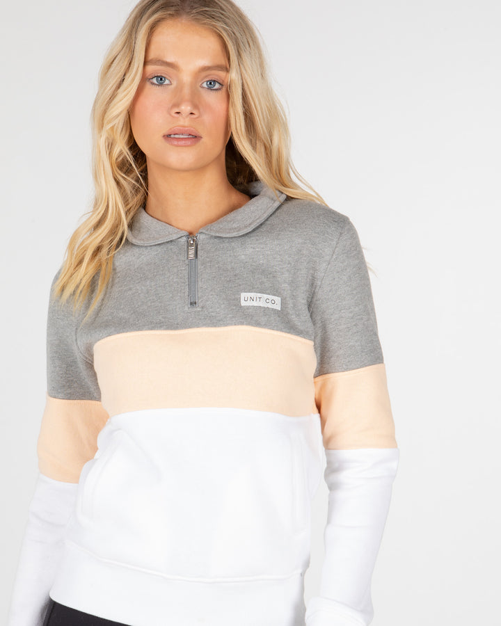 UNIT Coco Ladies Pullover Half Zip Sweater