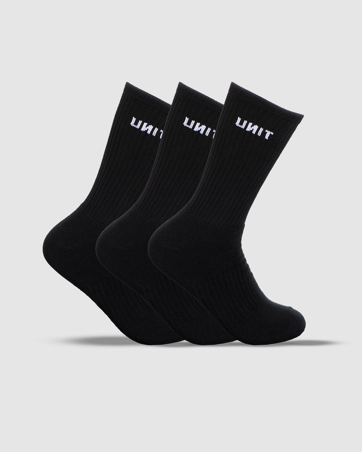 UNIT Crew Men's Hi-Lux 3 Pack Socks