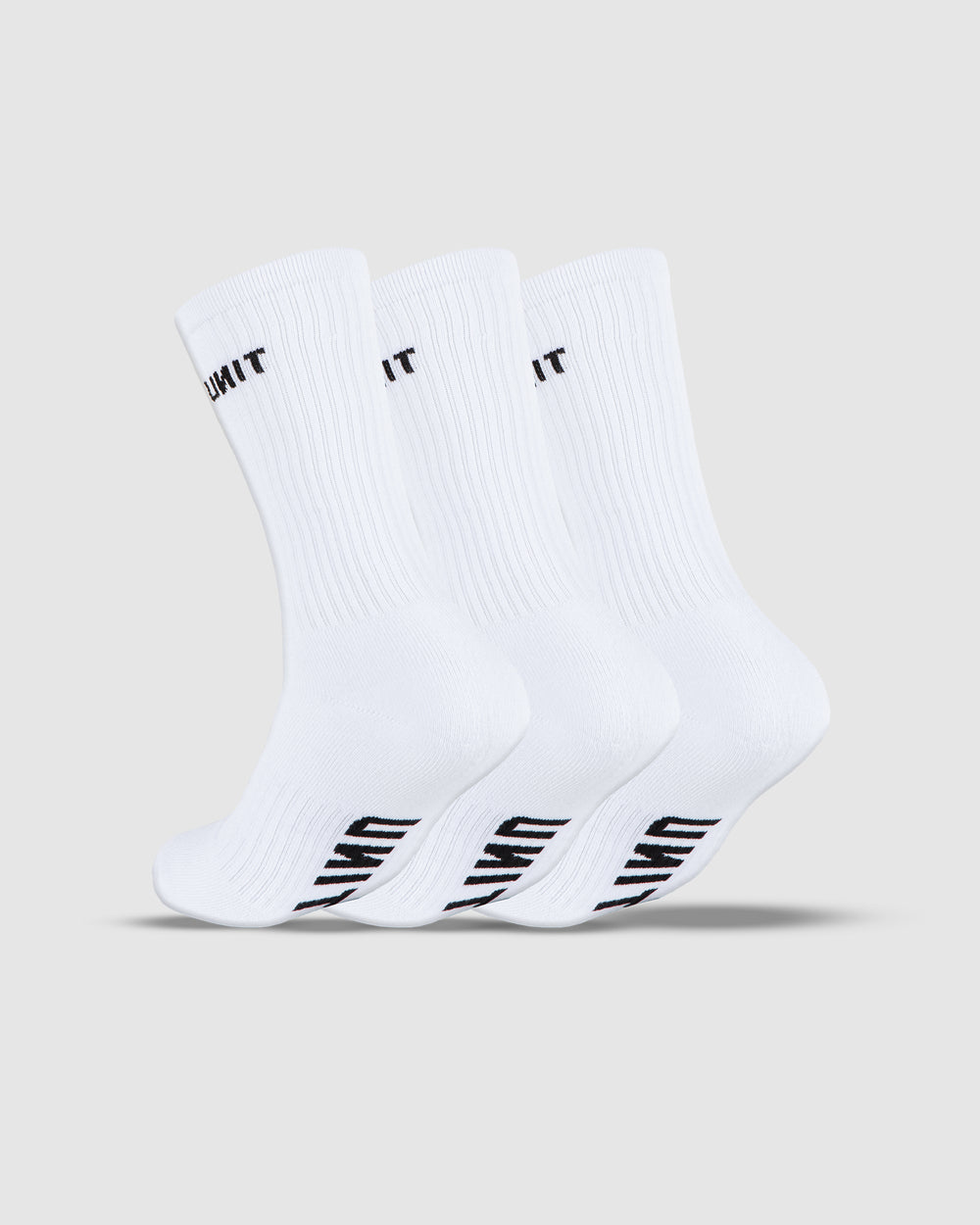 Men's Bamboo Crew Socks 3 Pack White