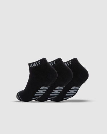 Men's Bamboo Ankle Socks 3-Pack Black 