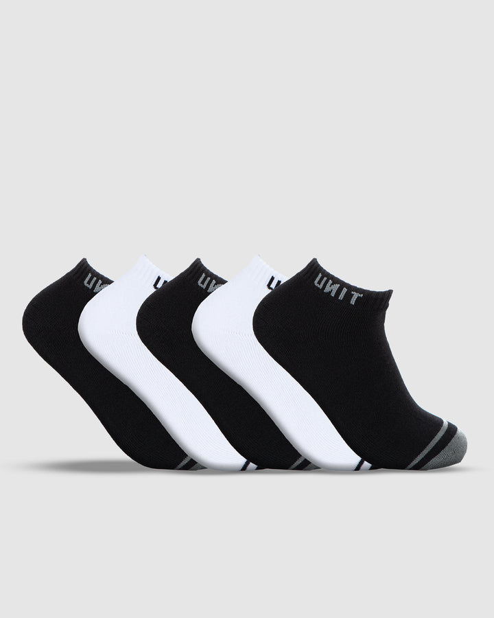 UNIT Men's Bamboo Ankle Socks -  5 Pack