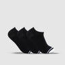Men's Bamboo No Show Socks 3 Pack Black
