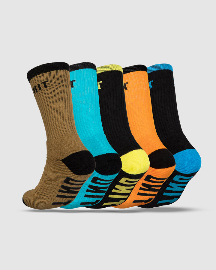 UNIT Crew Men's 5 Pack Bamboo Socks