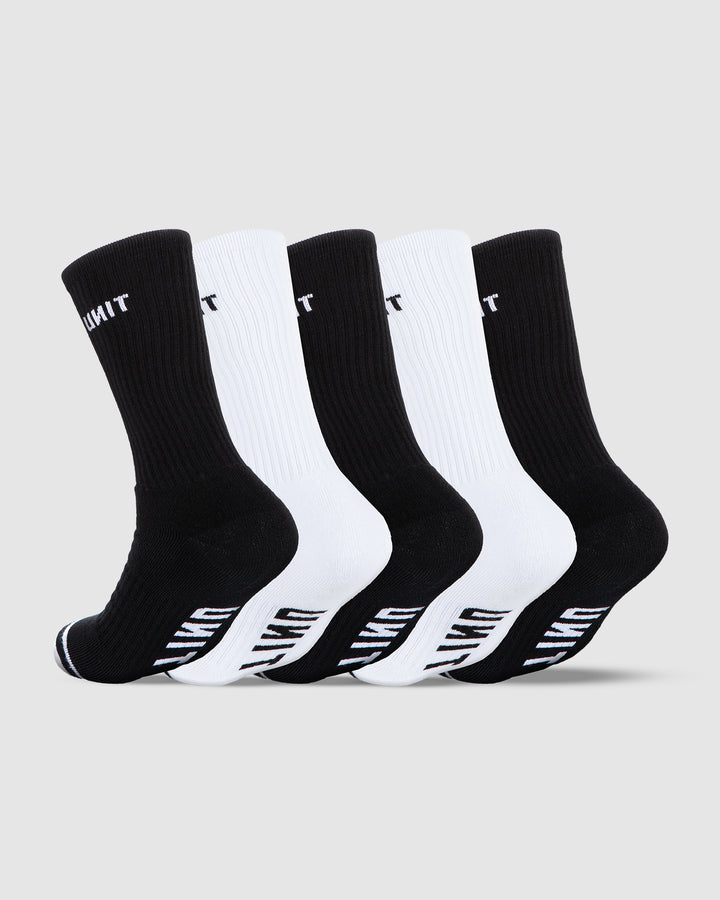 UNIT Crew Hi Lux Men's Socks - 5 Pack