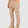 Mens Cuffed Flexlite Utility Pants Khaki