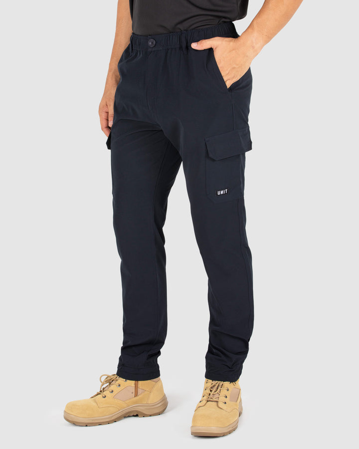 UNIT Mens Cuffed Cargo Flexlite Utility Pants