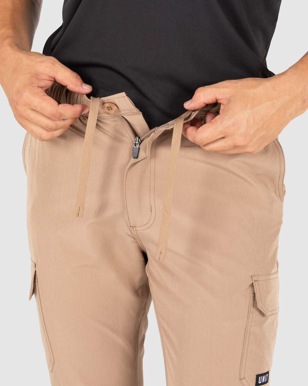 UNIT Mens Cuffed Cargo Flexlite Utility Pants