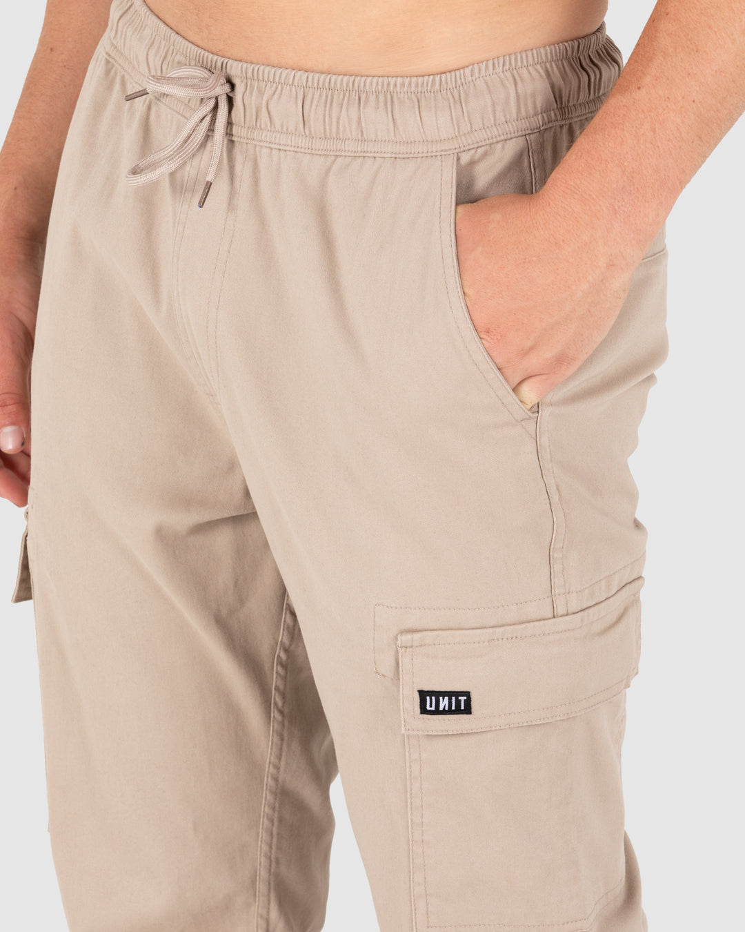 UNIT Pivot Elastic Waist Cuffed Cargo Pants