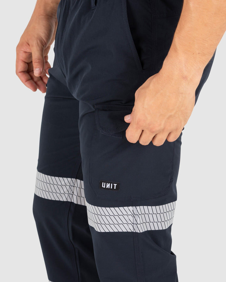UNIT Mens Flexlite Reflective Utility Pants.