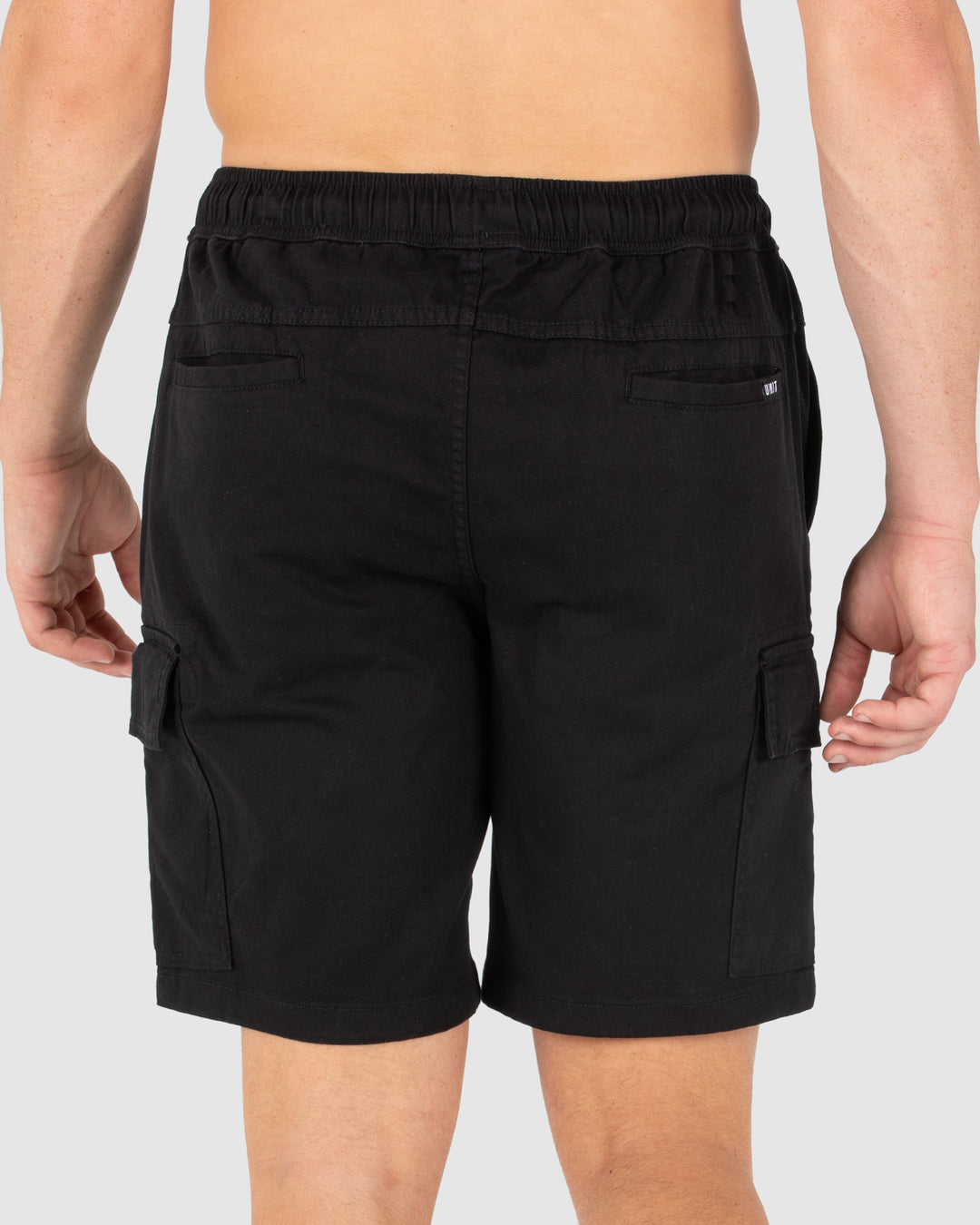 UNIT Pivot Mens Elastic Waist Cargo Shorts