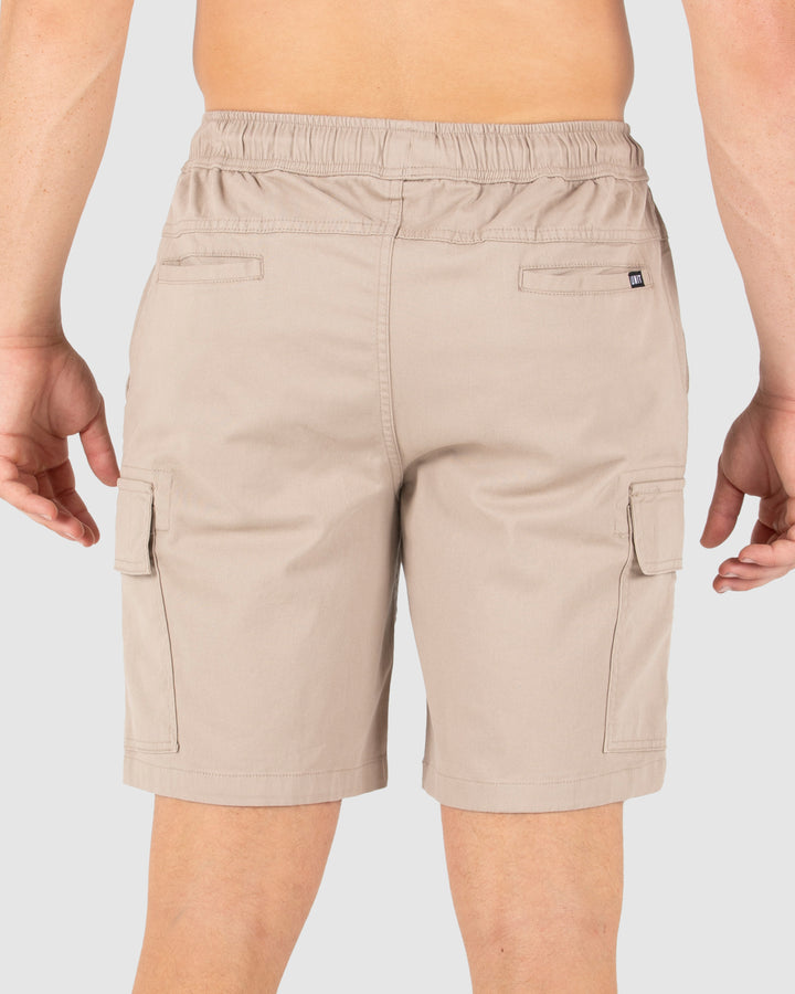 UNIT Pivot Mens Elastic Waist Cargo Shorts