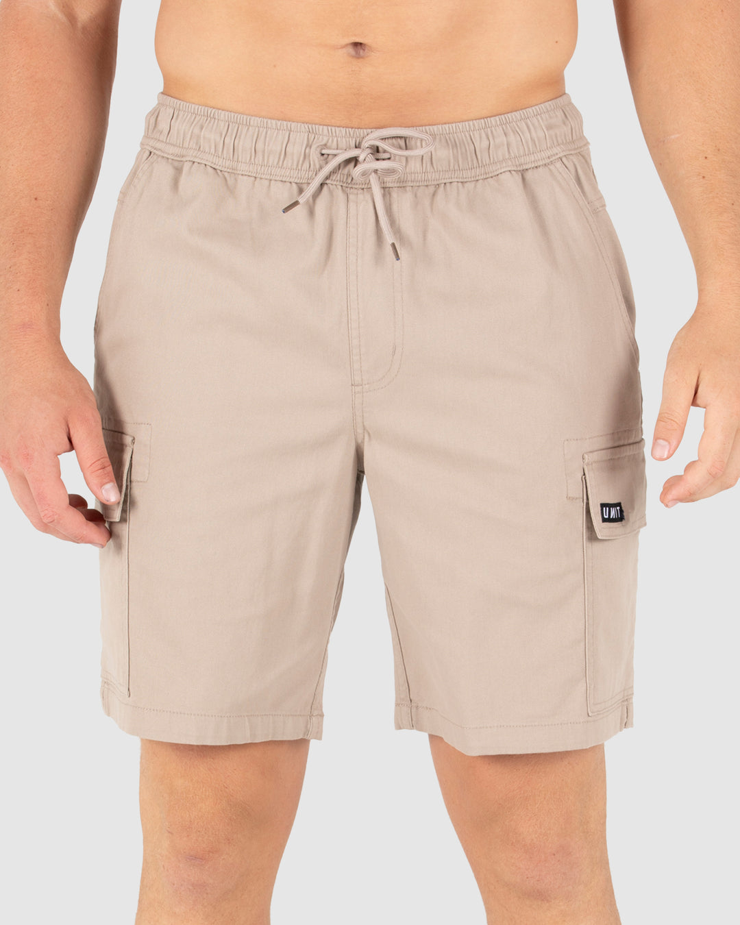 UNIT Pivot Mens Elastic Waist Cargo Shorts