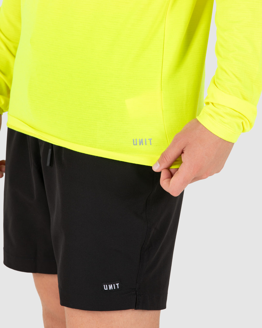 Elite Flex Hi-Vis Long Sleeve Tee Fluro Yellow