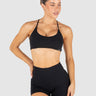 Glide Strap Sports Bra Black