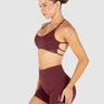 Glide Strap Sports Bra Burgundy