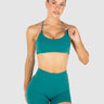 Glide Strap Sports Bra Forest Green