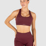 Glide Cross Sports Bra Burgundy