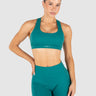 Glide Cross Sports Bra Forest Green