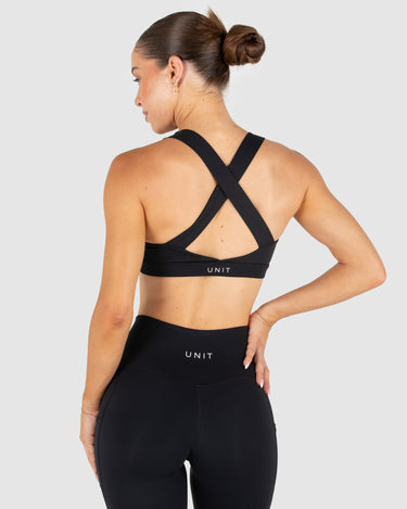 Glide Cross Sports Bra Black
