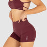 Glide Mini Shorts Burgundy