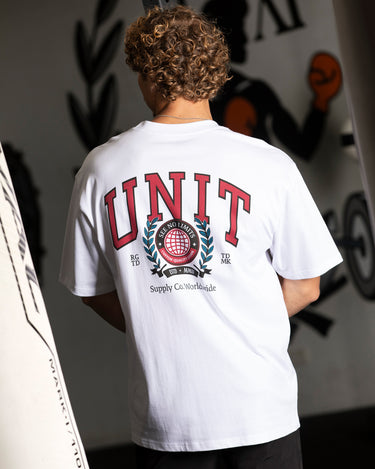 Track Oversized Tee White
