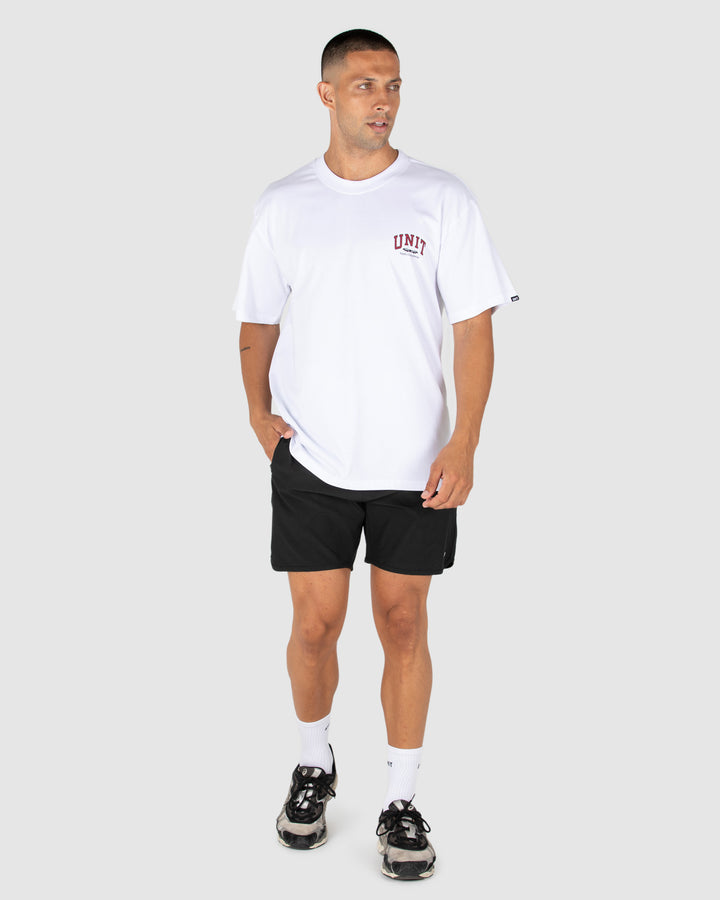 Track Oversized Tee White