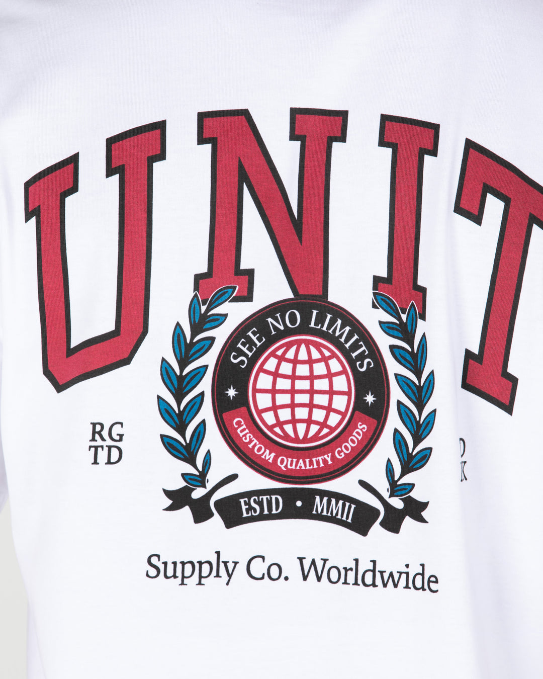 Track Oversized Tee White